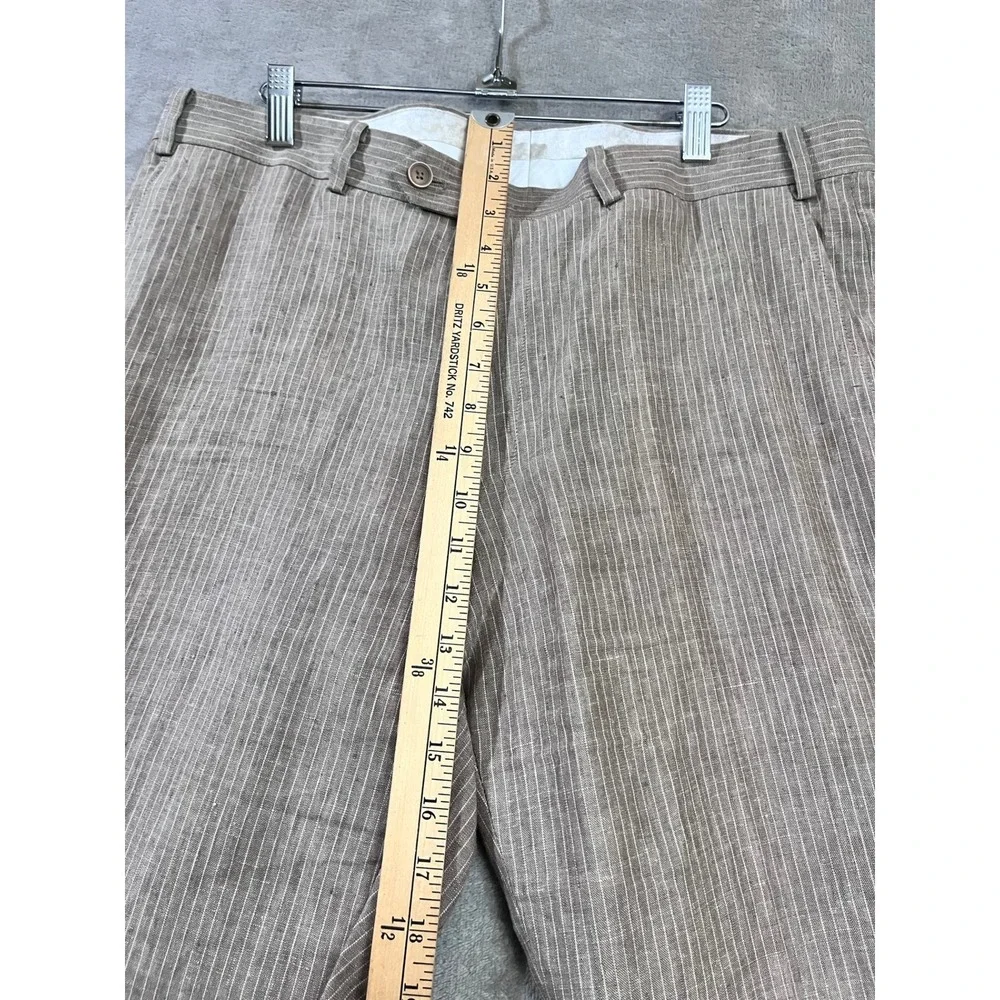 Bar III Linen Slim Fit Trousers Mens 36x30 Pants Wedding Old Money Beach Coastal
